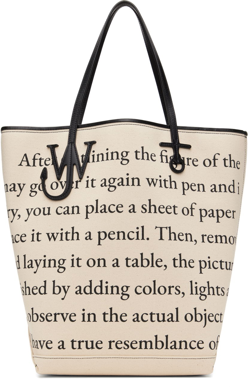 Kangaskassi JW Anderson JW Anderson Anchor Tall Tote Bag Beige | HB0734-FA0455
