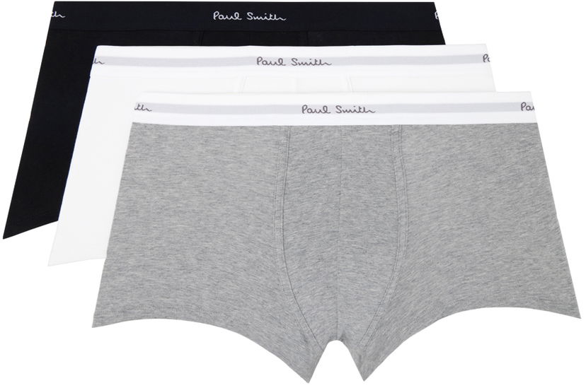 Nyrkkeilijät Paul Smith Three-Pack Multicolor Boxer Briefs Monivärinen | M1A-914-M3PKA-1A