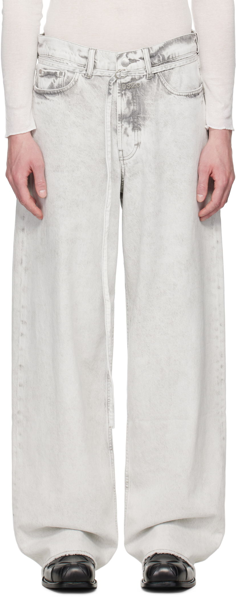 Jeans 032C 032c Down To Earth Wide Leg Jeans Harmaa | S25-URD-1063-150