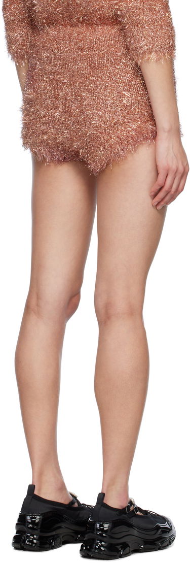Shortsit Simone Rocha Simone Rocha Tinsel Knit Shorts Vaaleanpunainen | PRMK3 0664, 2
