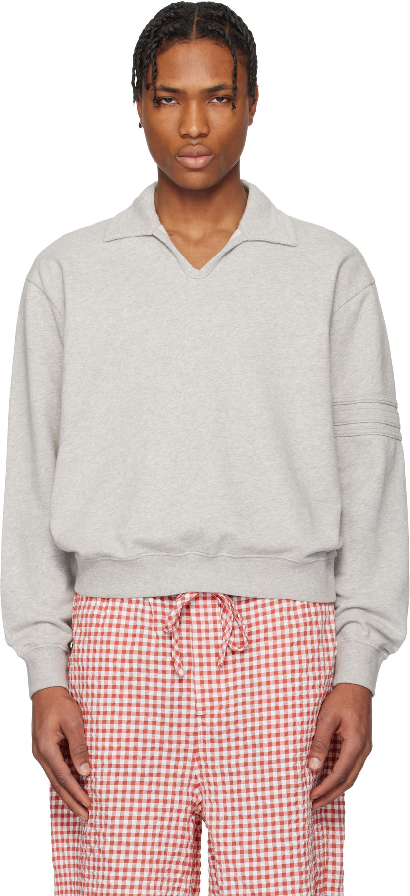 Villapaita Bode Bode Crew Polo Harmaa | MRS25CS058