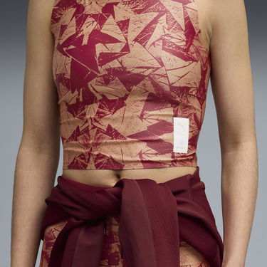 Crop top Puma PUMA x SAYSKY Abstract Pattern Crop Running Top Monivärinen | 527835_90, 4