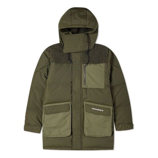 Parka Converse Premium Mid Down Jacket Vihreä | 10021971-A02