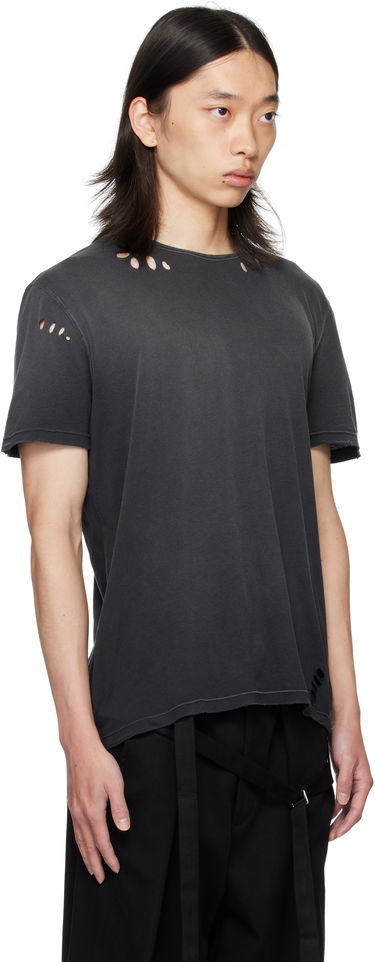 T-paita Ann Demeulemeester Ann Demeulemeester Eternal Eagle Baptist Distressed T-Shirt Musta | B0013414-FA638-098, 1