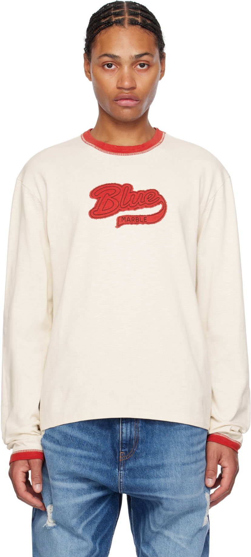 Huppari Bluemarble Cotton Flame Graphic T-Shirt Valkoinen | TS49 JE36B24 WHT