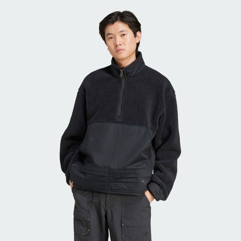Huppari adidas Performance Fleece Half-Zip Pullover Musta | JC9596