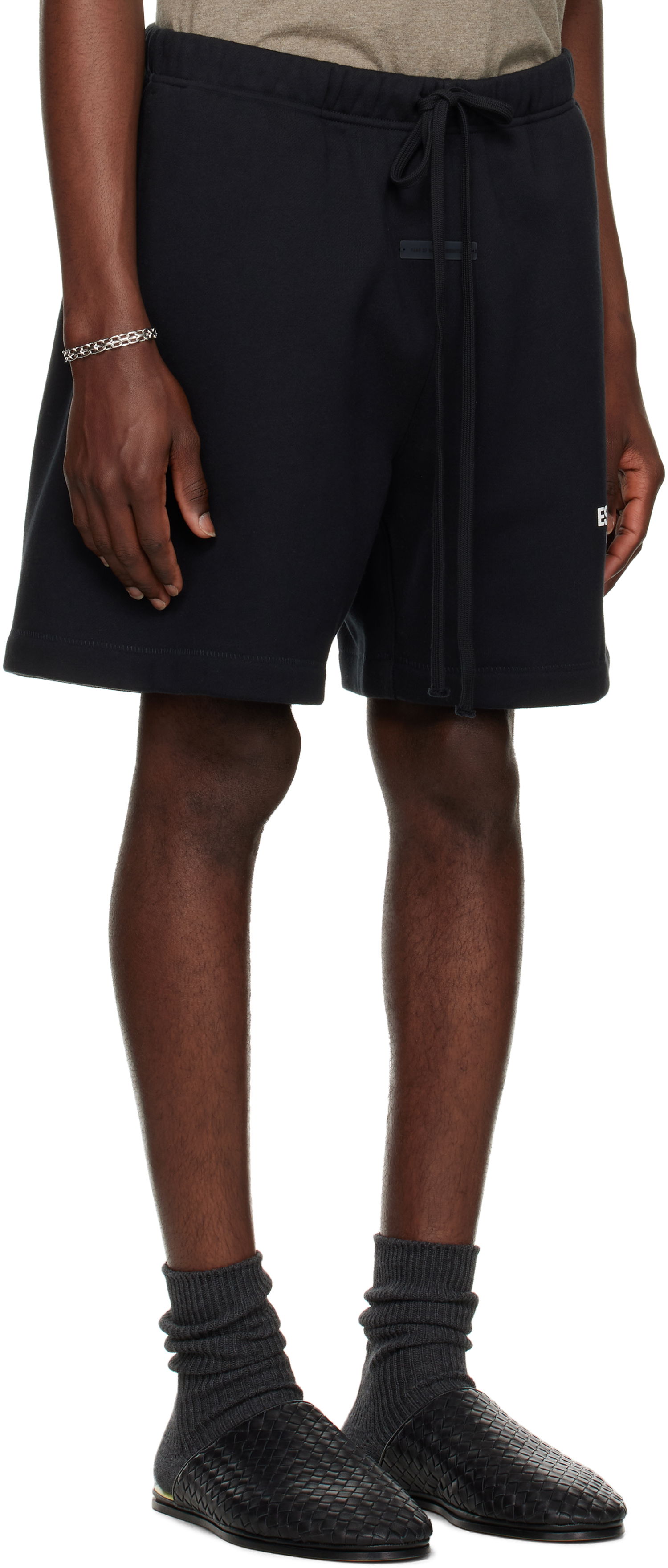 Shortsit Fear of God Fear of God ESSENTIALS Classic Sweat Shorts Musta | 160AS252000F, 1