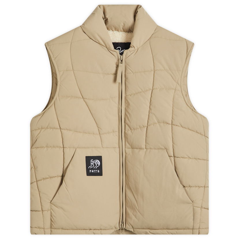 Liivi By Parra Parra Waved Alien Puffer Vest Beige | 52250
