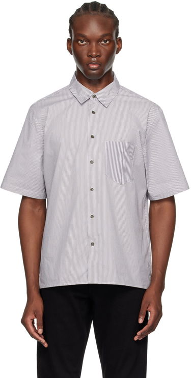 Paita rag & bone rag & bone Dalton Striped Shirt Valkoinen | MBW24PA018MSML, 0
