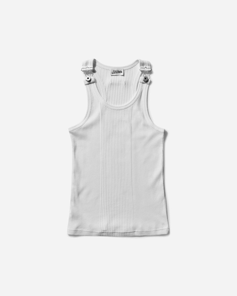 Tankkitoppi Jean Paul Gaultier Patch Tank Top Valkoinen | 24-25-U-DB023-J054 01