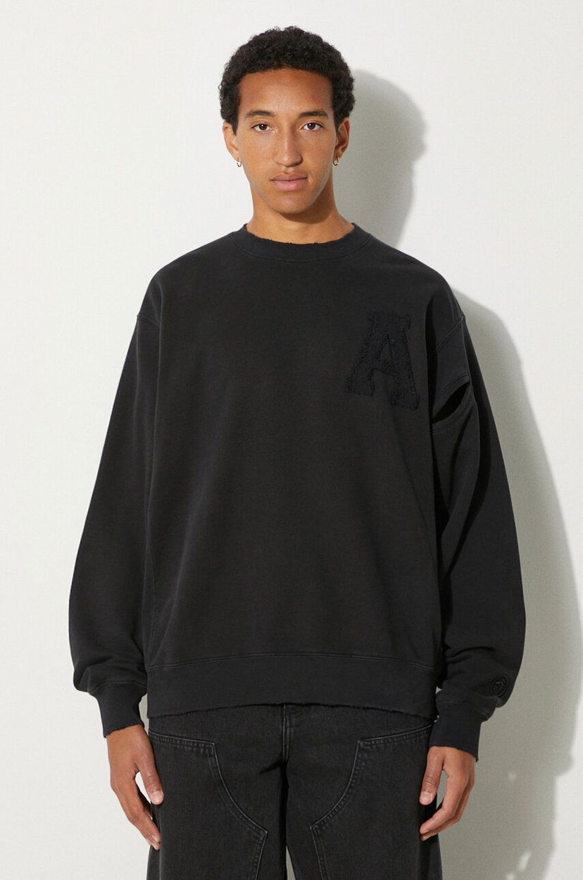 Huppari Ambush Hole Sweatshirt Musta | BMBA004F24FLE0011010
