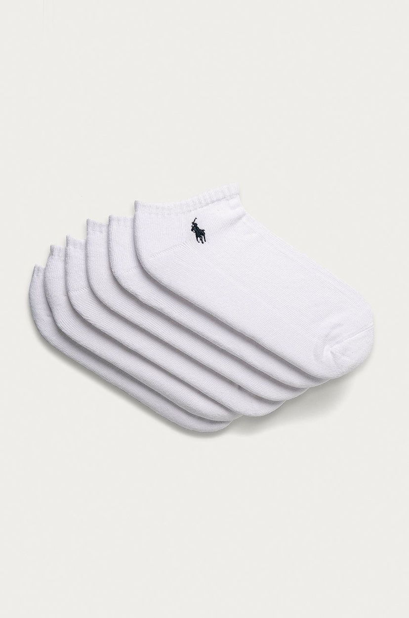 Sukat Polo by Ralph Lauren Ralph Lauren Trainer Liner Socks Six-Pack Valkoinen | 449723765002