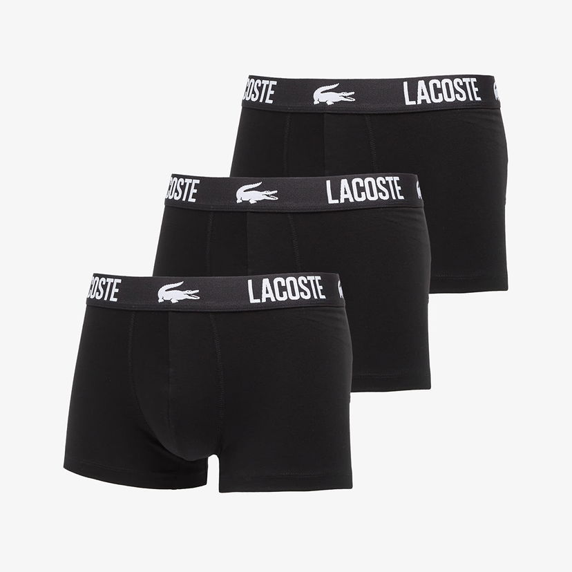 Nyrkkeilijät Lacoste 3-Pack Trunk Black Musta | 5H2393 031
