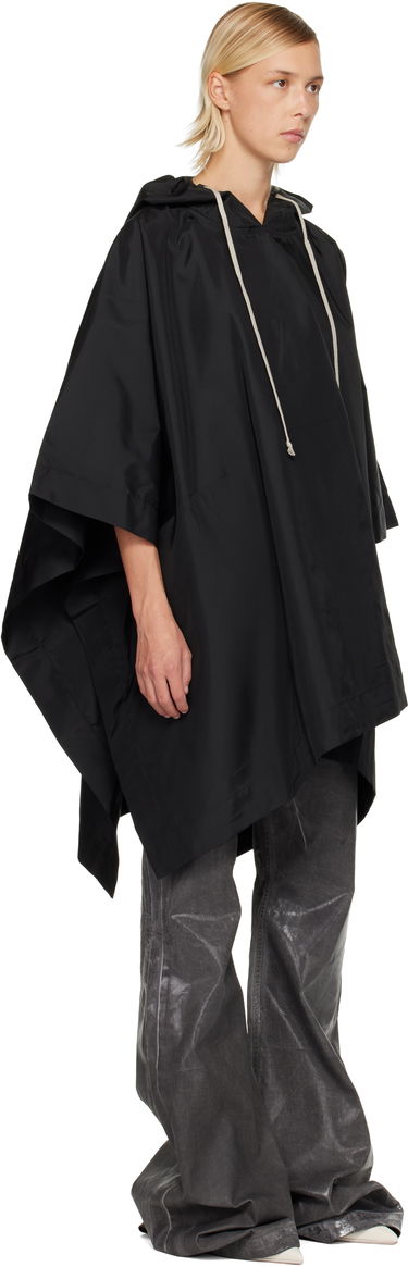 Huppari Rick Owens DRKSHDW Concordians Poncho Hoodie Musta | DS02E7245 NCV, 1