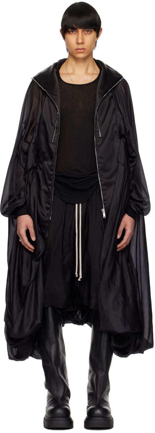 Parka Rick Owens Hooded Bubble Coat Musta | RR01D3908 SHNBR