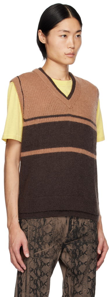Villapaita Paul Smith Paul Smith Commission Edition Striped Knit Vest Ruskea | M1R-306Y-L02195-64, 1