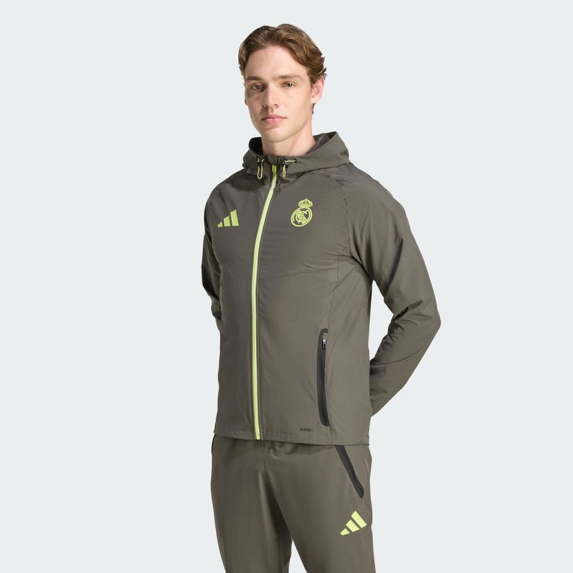 Takki adidas Performance Real Madrid Tiro 25 Competition Travel Jacket Vihreä | JV5322