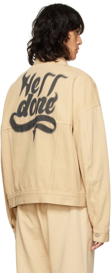 Takki We11done We11done Trucker Denim Jacket Beige | WD-DJ3-22-376-U-BG, 2