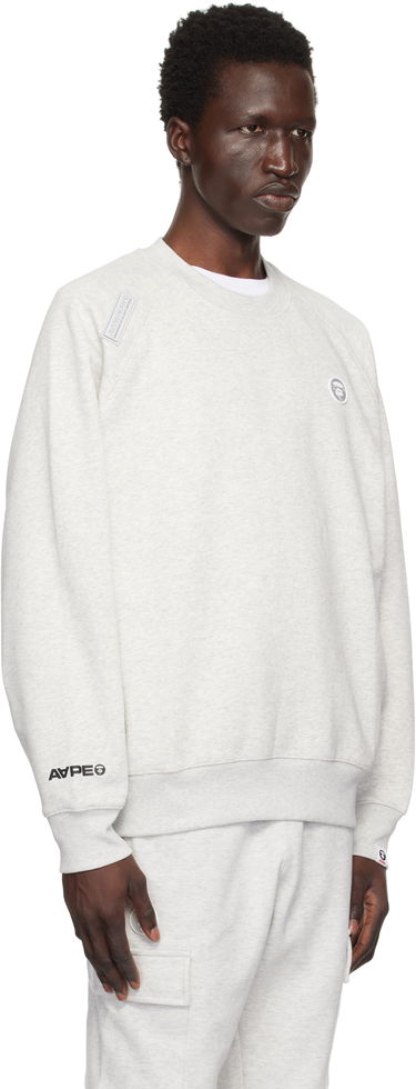Huppari AAPE by A Bathing Ape AAPE by A Bathing Ape 'AAPE Now' Raglan Sweatshirt Harmaa | AAPSWMB319XANWH2, 1