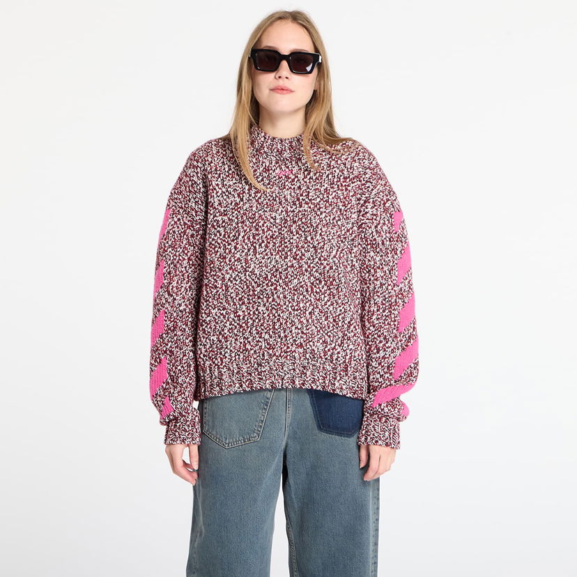 Villapaita Off-White Mouline Arrow Knit Crewneck Monivärinen | OWHE10JF25KNI0012632