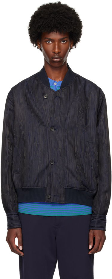 Bomber-takki Paul Smith PS Paul Smith Graphic Pattern Bomber Jacket Tummansininen | M2R-872Y-N22133-49, 0