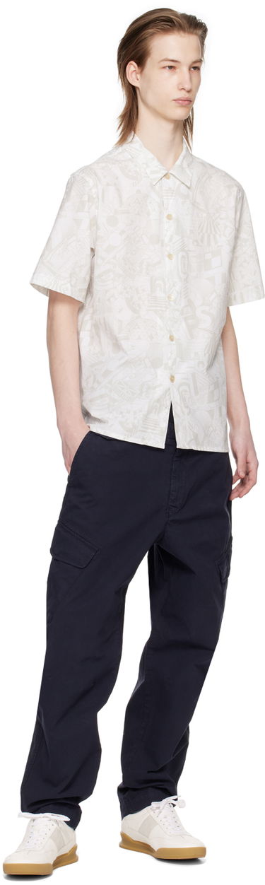 Paita Paul Smith PS Paul Smith Pattern Shirt Valkoinen | M2R-695U-M21966-02, 3