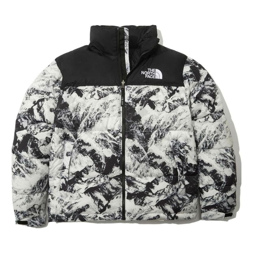 Puffer takki The North Face 1996 Novelty Nuptse Print Puffer Jacket Musta | NJ1DN76A