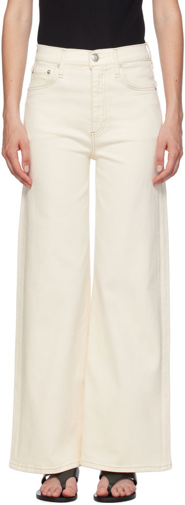 Jeans rag & bone Sofie Ankle Wide-Leg Jeans Valkoinen | WDD24P2993BREC, 0