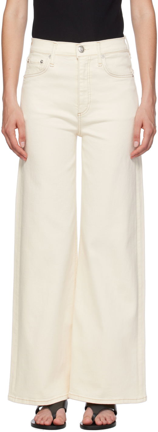 Jeans rag & bone Sofie Ankle Wide-Leg Jeans Valkoinen | WDD24P2993BREC