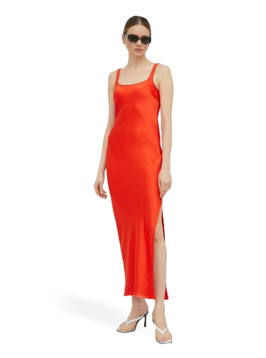 Mekko Samsoe Samsoe Sunna Slim Fitting Dress Oranssi | F23100173