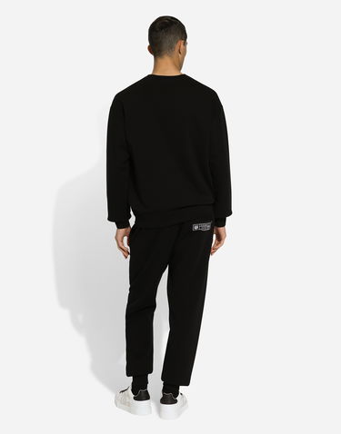 Verryttelyhousut Dolce & Gabbana Black Jersey Jogging Pants With Logo Musta | GV2VHTG7NYDN0000, 2