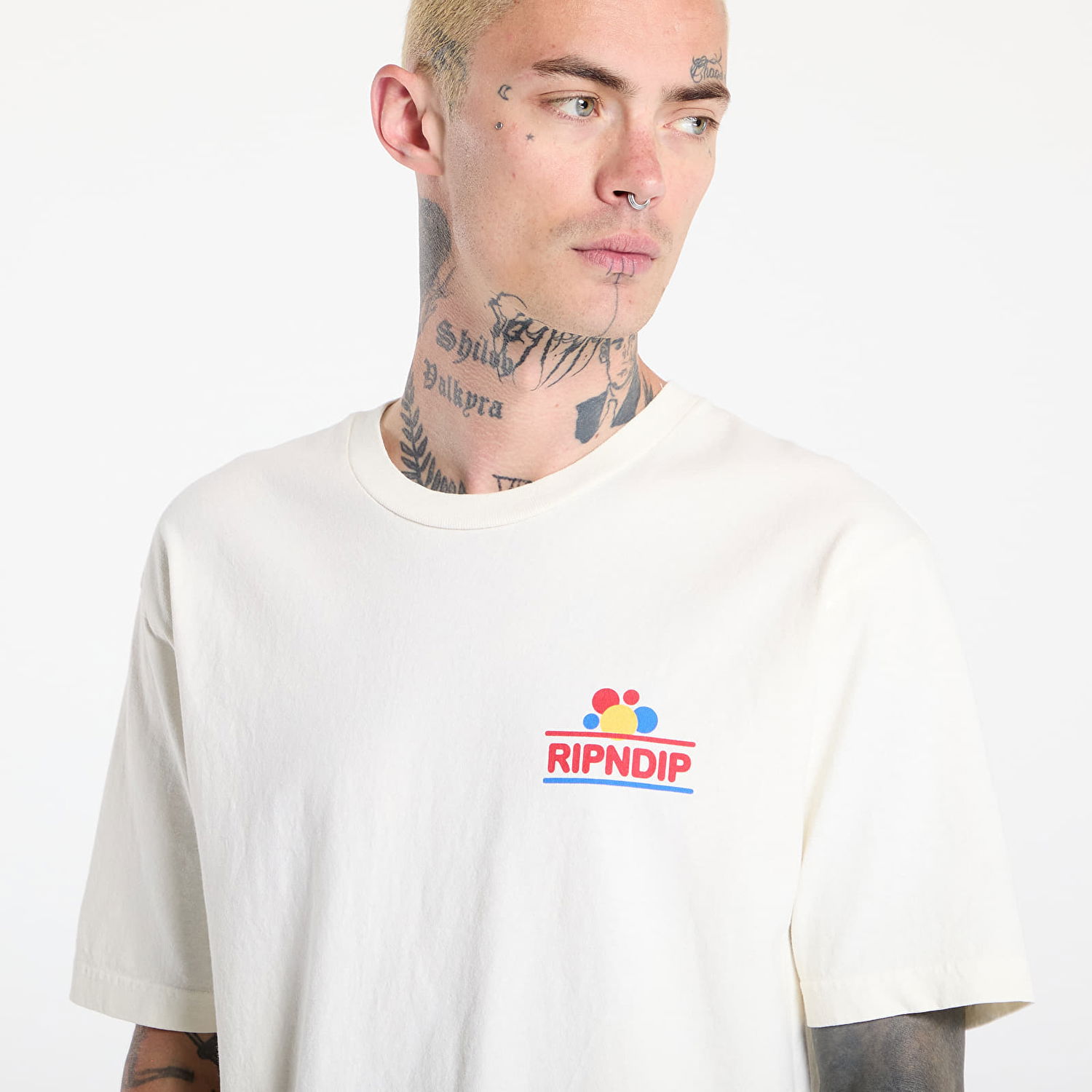 T-paita RIPNDIP RIPNDIP Wonder Nerm T-Shirt Valkoinen | RNDSUM25140, 1