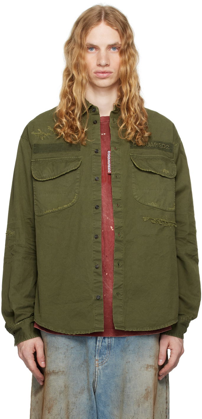 Paita DSQUARED2 Ranger Shirt Vihreä | S74DM0875_S78205
