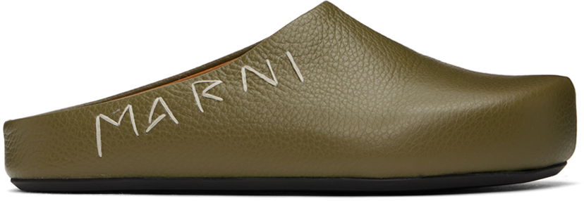 Vaatteet Marni Marni Fussbett Sabot Loafers Vihreä | SBMR001400 P6533