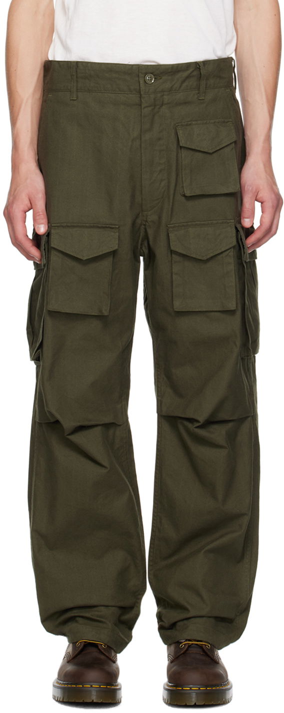 Cargo housut Engineered Garments Green FA Cargo Pants Vihreä | 24F1F016