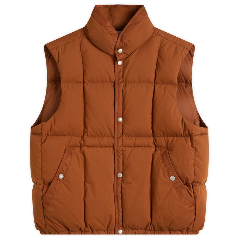 Liivi Stone Island Marina Cotton Nylon Tela Down Vest, Size Large Ruskea | K2S15G100011-V0071