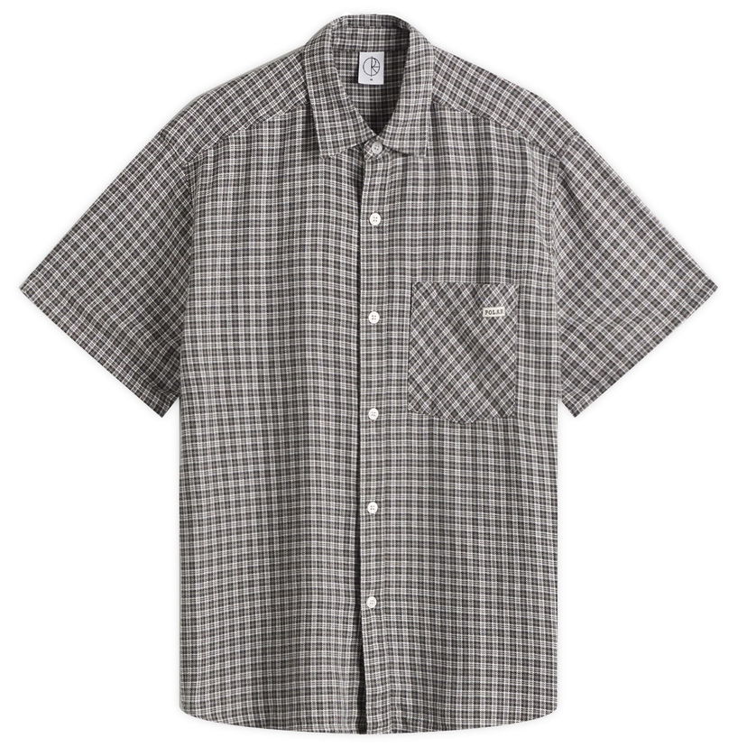 Paita Polar Skate Co. Polar Skate Co. Mitchell Short Sleeve Shirt, Size Large Harmaa | PSC-CO-65