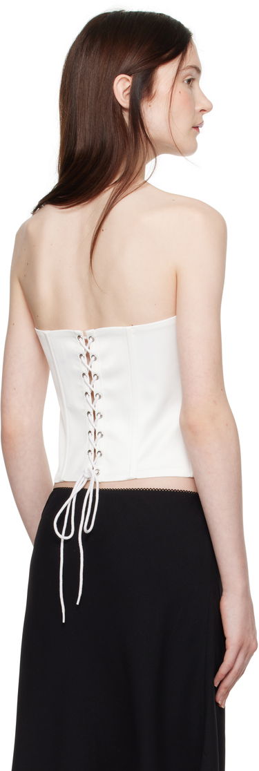 Rintaliivit GUIZIO Guizio Satin Corset Top Valkoinen | C00105W037, 2