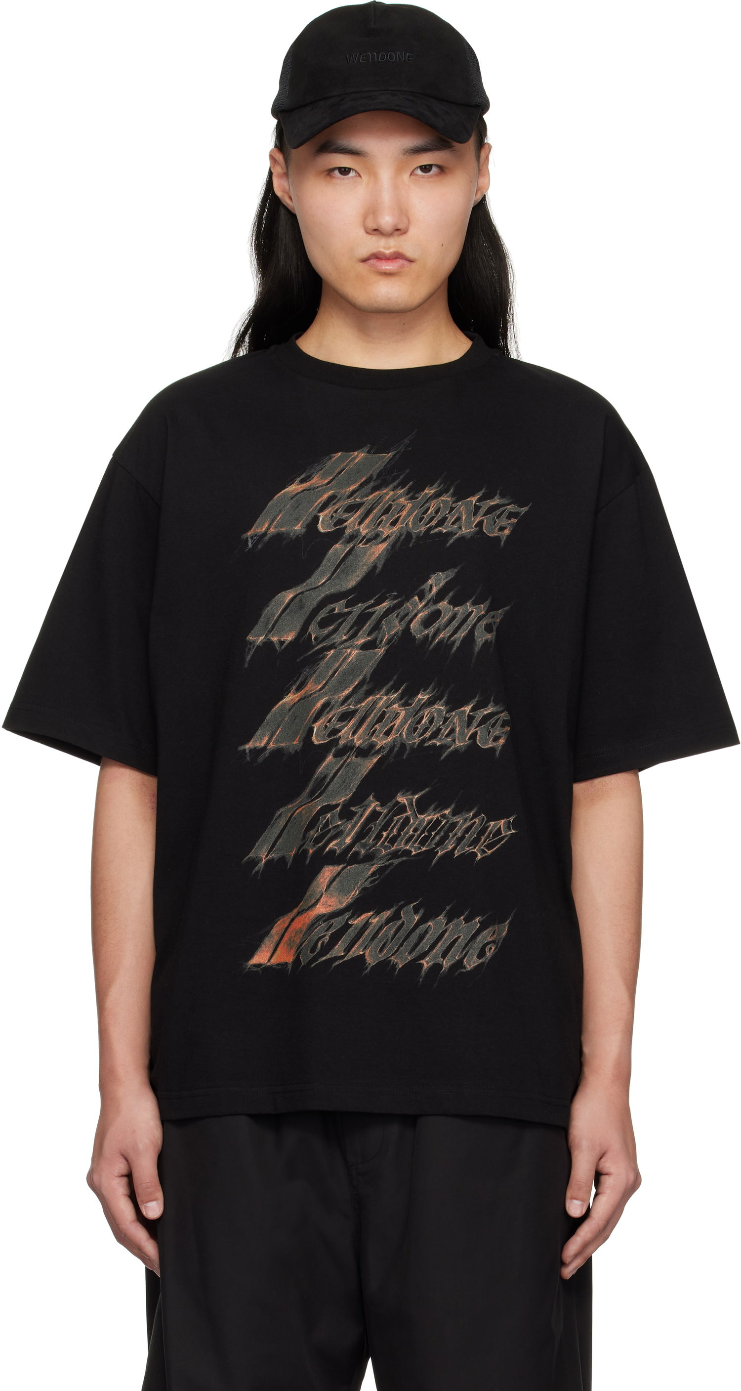 T-paita We11done We11done Spark Logo T-Shirt Musta | WD-TT0-25-751-U-BK, 0