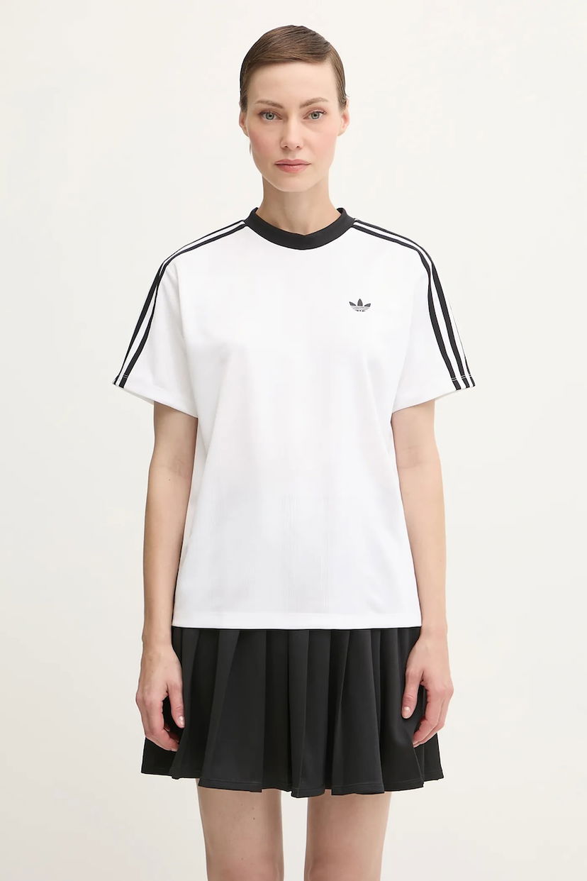 T-paita adidas Originals adidas Originals Jacquard Tee Valkoinen | JV9647