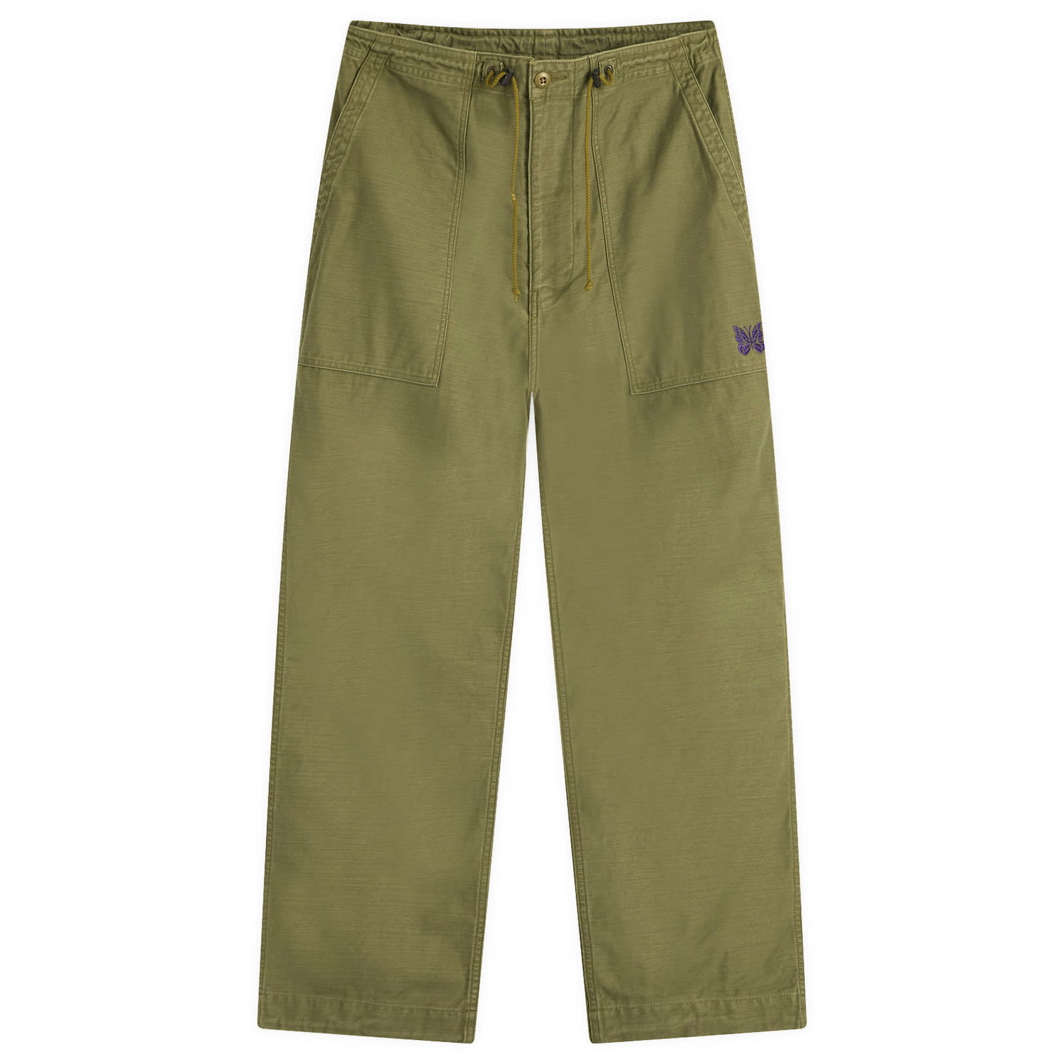 Cargo housut Needles Needles Fatigue Pants, Size Large Vihreä | QV147-A, 0