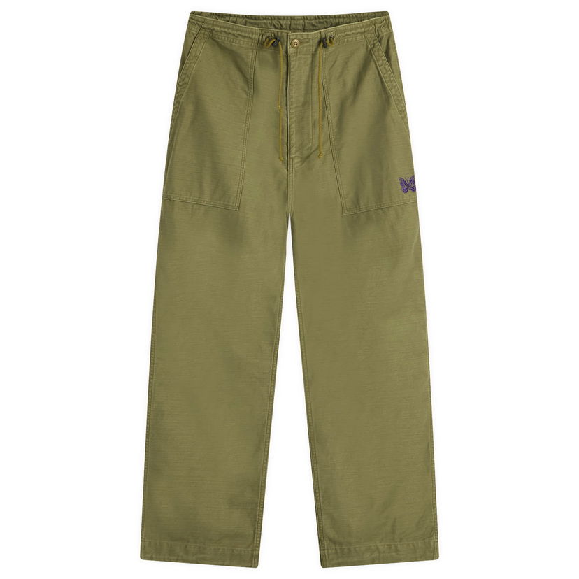 Cargo housut Needles Needles Fatigue Pants, Size Large Vihreä | QV147-A