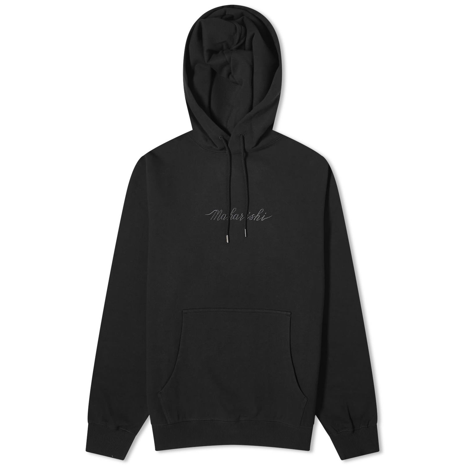 Huppari Maharishi Embroided Popover Hoodie Musta | 4622-BLK, 0