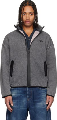 S-Baty-New Washed Fleece-Lined Track Jacket