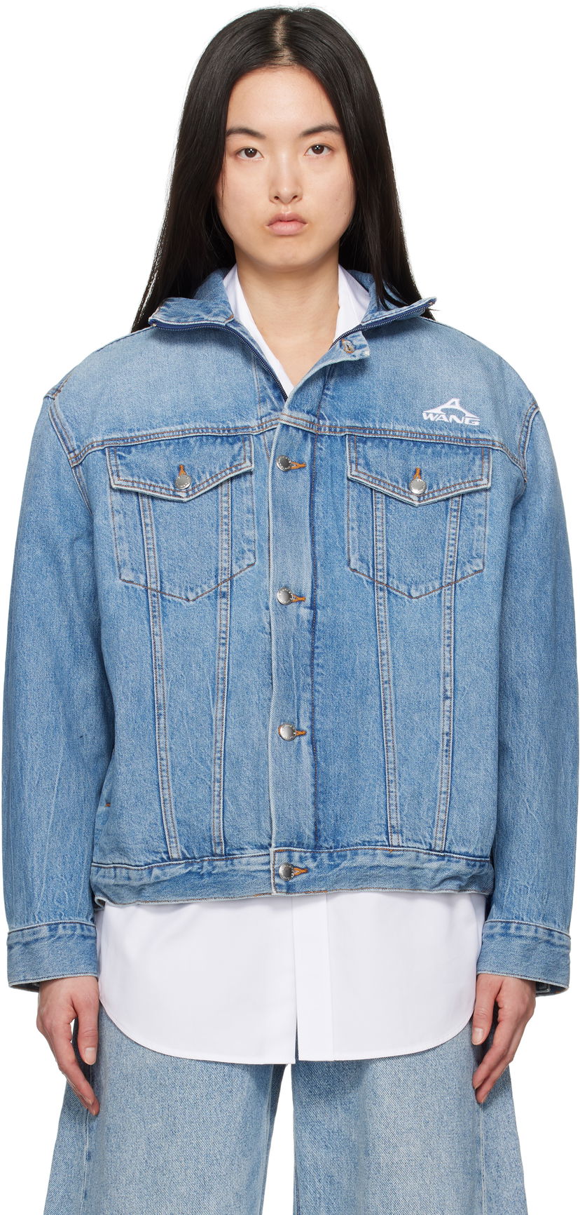 Takki Alexander Wang Alexander Wang Regen Lightweight Denim Jacket Sininen | 4DC2252662