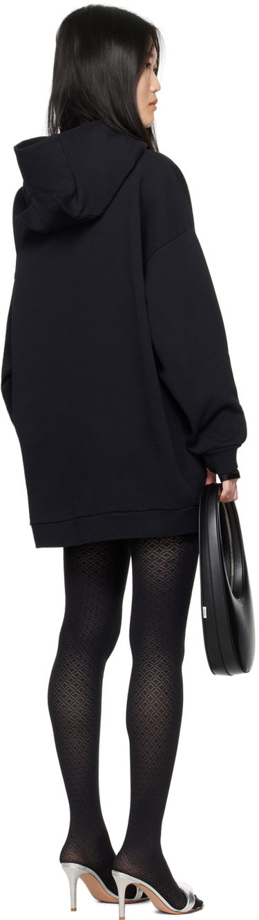 Huppari Coperni Coperni Hooded Minidress Musta | COPJS62523, 2