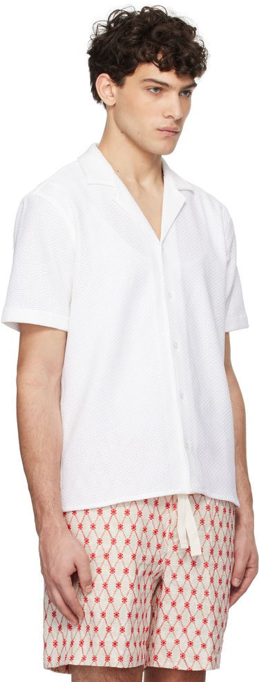 Paita Orlebar Brown Orlebar Brown Maitan Resort Shirt Valkoinen | 280072, 1