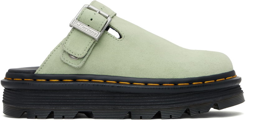 Tennarit ja kengät Dr. Martens Zebzag Suede Slingback Platform Slip-On Loafers Vihreä | 31937300