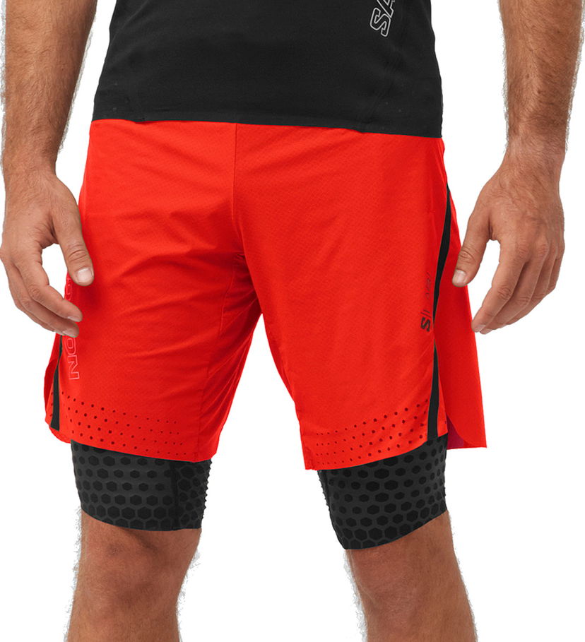 Shortsit Salomon S/LAB Ultra 2-in-1 Shorts Punainen | lc2260800