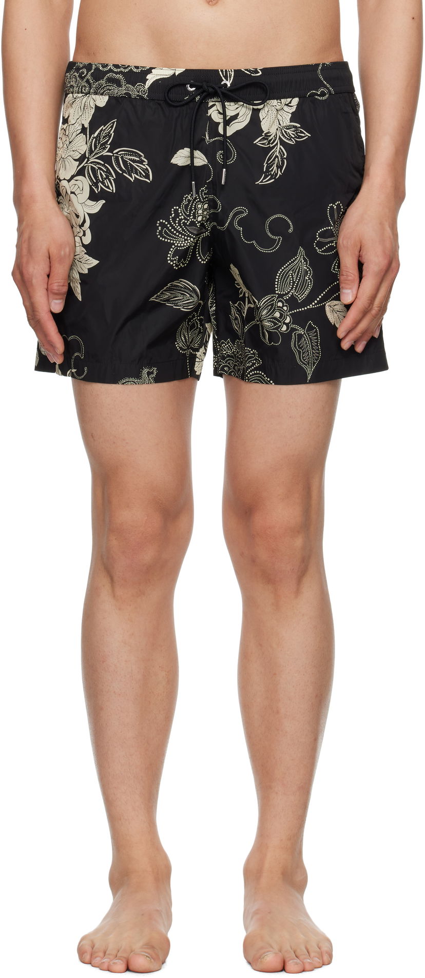Uimapuvut Moncler Moncler Floral Print Swim Shorts Musta | K10912C00006598CP